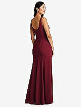 Rear View Thumbnail - Burgundy Bella Bridesmaids Dress BB136