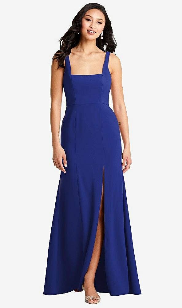 Front View - Cobalt Blue Bella Bridesmaids Dress BB136