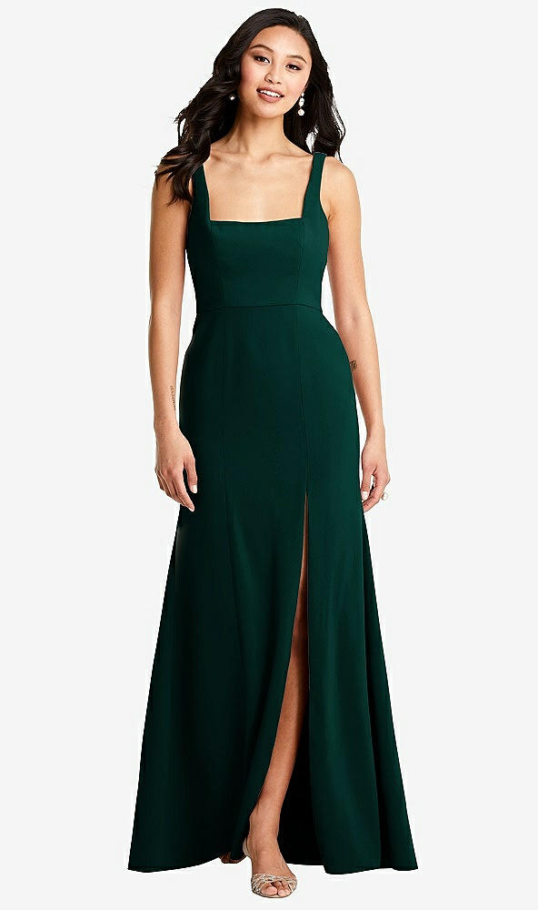 Front View - Evergreen Bella Bridesmaids Dress BB136