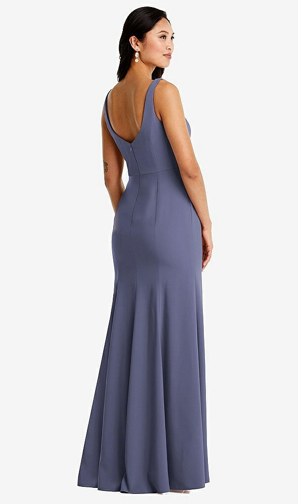 Back View - French Blue Bella Bridesmaids Dress BB136