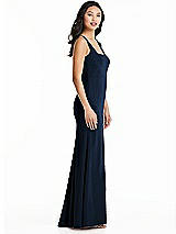 Side View Thumbnail - Midnight Navy Bella Bridesmaids Dress BB136