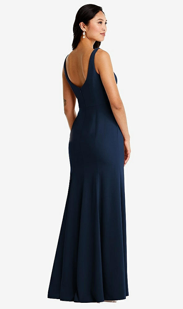 Back View - Midnight Navy Bella Bridesmaids Dress BB136