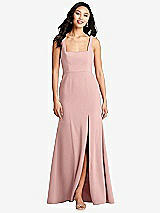 Front View Thumbnail - Rose - PANTONE Rose Quartz Bella Bridesmaids Dress BB136