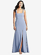 Front View Thumbnail - Sky Blue Bella Bridesmaids Dress BB136