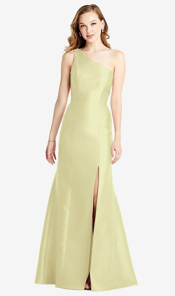 Front View - Butter Yellow Bella Bridesmaids Dress BB137