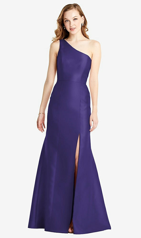 Front View - Grape Bella Bridesmaids Dress BB137