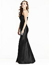 Side View Thumbnail - Black Bella Bridesmaids Dress BB137