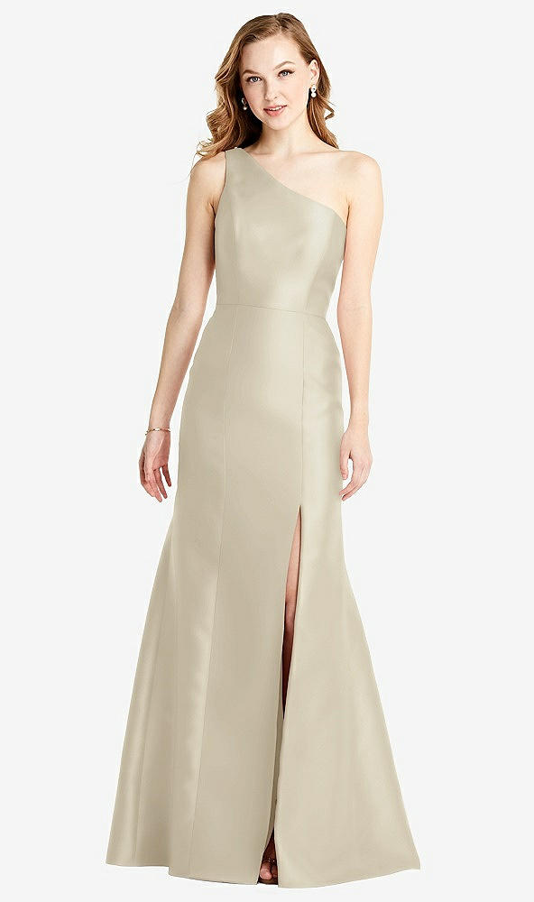 Front View - Champagne Bella Bridesmaids Dress BB137