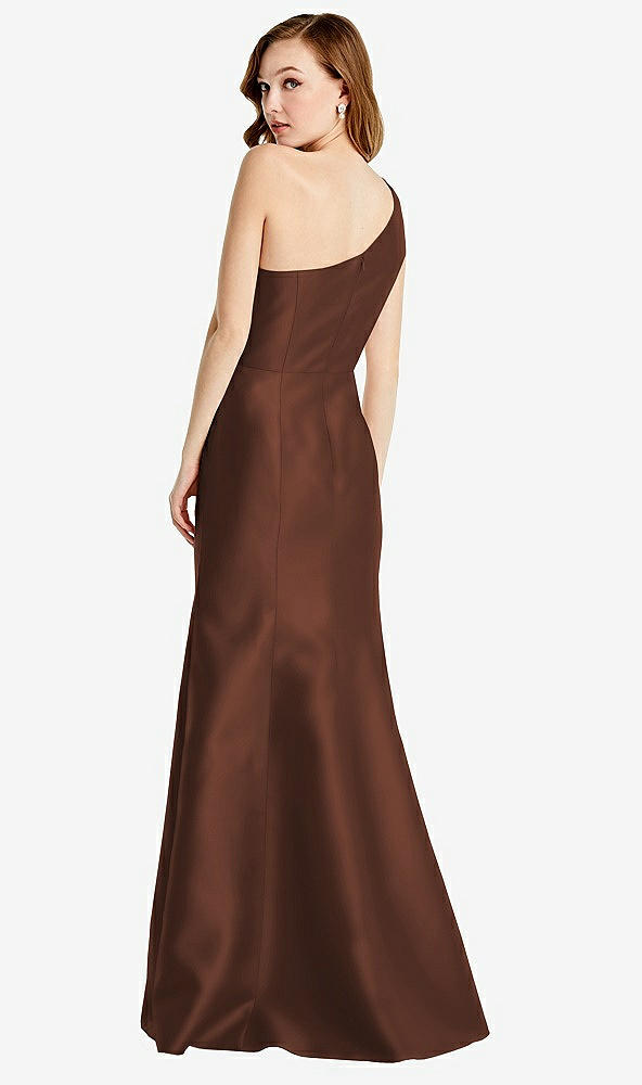 Back View - Cognac Bella Bridesmaids Dress BB137