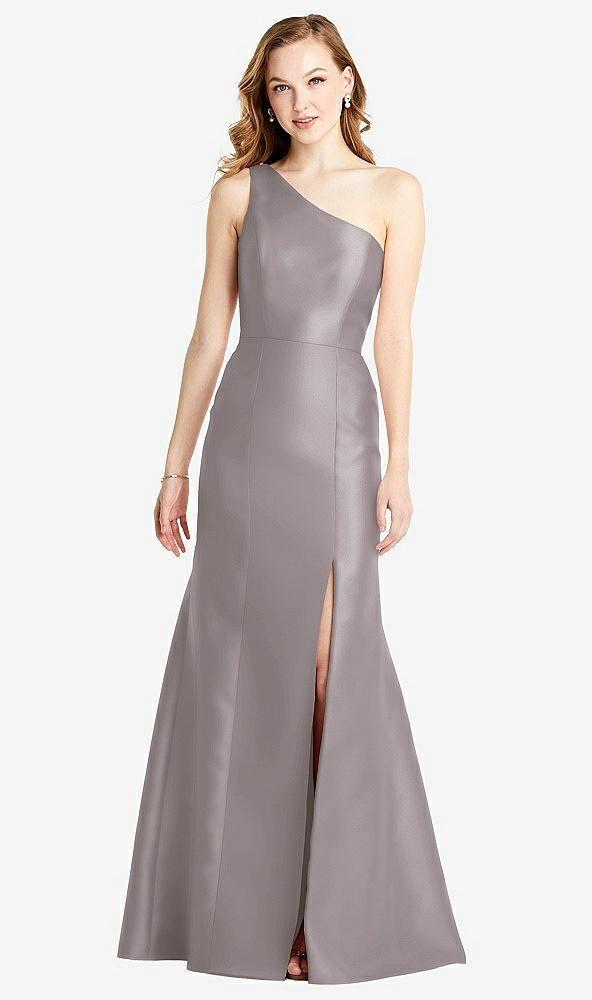 Front View - Cashmere Gray Bella Bridesmaids Dress BB137