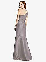 Rear View Thumbnail - Cashmere Gray Bella Bridesmaids Dress BB137