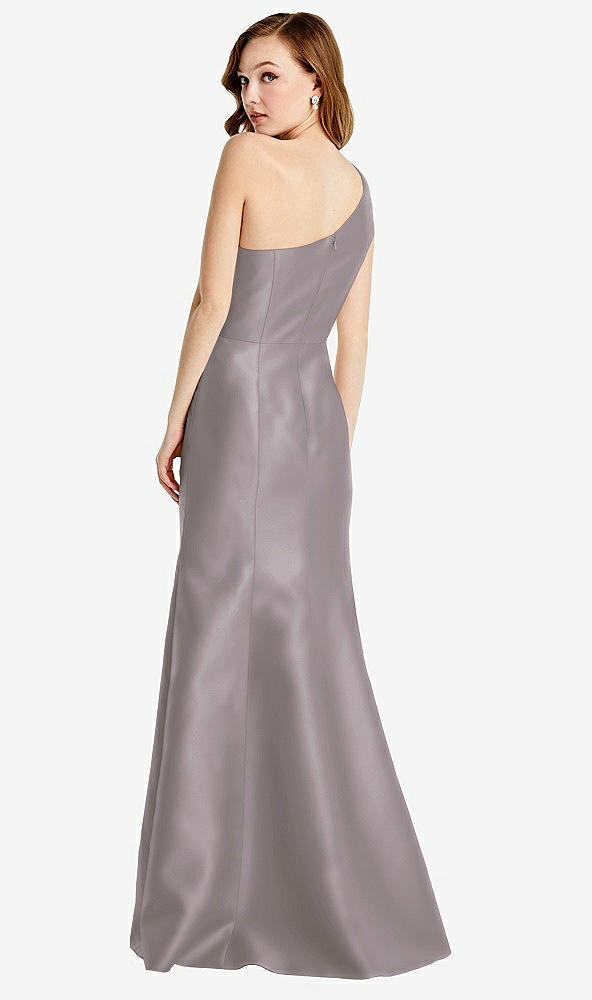 Back View - Cashmere Gray Bella Bridesmaids Dress BB137