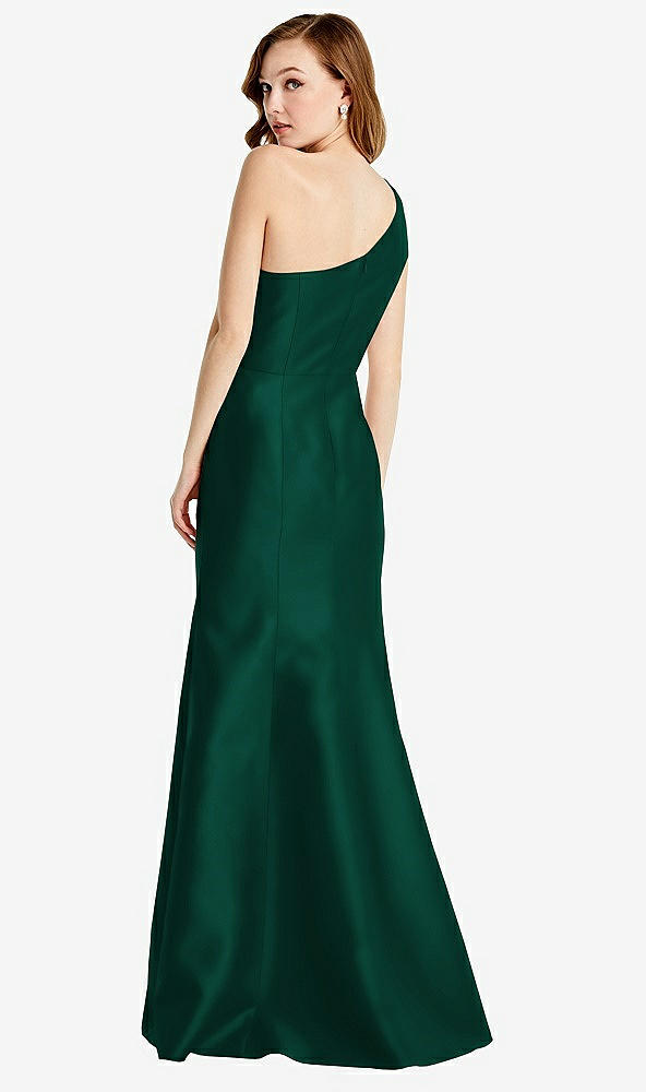 Back View - Hunter Green Bella Bridesmaids Dress BB137