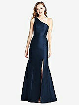 Front View Thumbnail - Midnight Navy Bella Bridesmaids Dress BB137