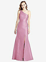 Front View Thumbnail - Powder Pink Bella Bridesmaids Dress BB137