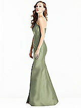 Side View Thumbnail - Sage Bella Bridesmaids Dress BB137