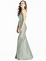 Side View Thumbnail - Willow Green Bella Bridesmaids Dress BB137