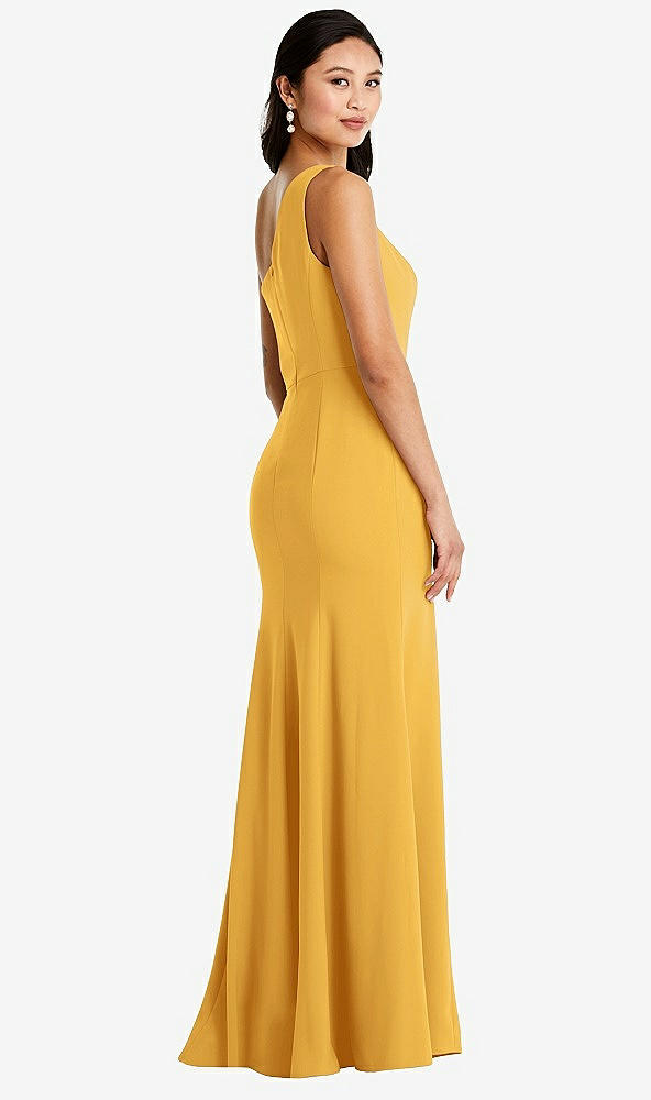 Back View - NYC Yellow Bella Bridesmaids Dress BB138