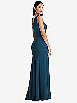 Rear View Thumbnail - Atlantic Blue Bella Bridesmaids Dress BB138