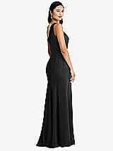 Rear View Thumbnail - Black Bella Bridesmaids Dress BB138