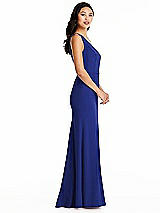 Side View Thumbnail - Cobalt Blue Bella Bridesmaids Dress BB138