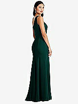 Rear View Thumbnail - Evergreen Bella Bridesmaids Dress BB138