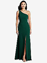 Front View Thumbnail - Hunter Green Bella Bridesmaids Dress BB138