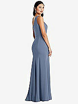 Rear View Thumbnail - Larkspur Blue Bella Bridesmaids Dress BB138