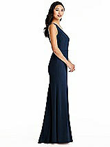 Side View Thumbnail - Midnight Navy Bella Bridesmaids Dress BB138