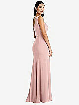 Rear View Thumbnail - Rose - PANTONE Rose Quartz Bella Bridesmaids Dress BB138