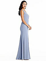 Side View Thumbnail - Sky Blue Bella Bridesmaids Dress BB138