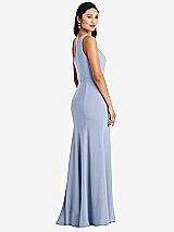 Rear View Thumbnail - Sky Blue Bella Bridesmaids Dress BB138