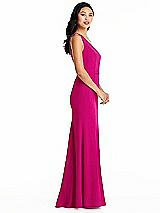 Side View Thumbnail - Think Pink Bella Bridesmaids Dress BB138