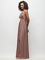 Alt View 3 Thumbnail - Sienna Deep V-Neck Shirred Skirt Maxi Dress with Convertible Straps
