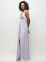 Alt View 3 Thumbnail - Silver Dove Deep V-Neck Shirred Skirt Maxi Dress with Convertible Straps