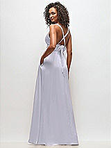 Alt View 4 Thumbnail - Silver Dove Deep V-Neck Shirred Skirt Maxi Dress with Convertible Straps