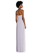 Alt View 4 Thumbnail - Moondance Draped Chiffon Grecian Column Gown with Convertible Straps