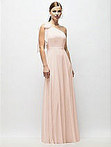 Alt View 4 Thumbnail - Cameo Draped One-Shoulder Maxi Dress with Scarf Bow