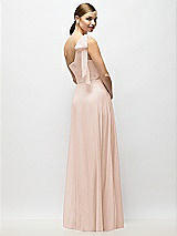 Alt View 6 Thumbnail - Cameo Draped One-Shoulder Maxi Dress with Scarf Bow