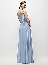 Alt View 6 Thumbnail - Cloudy Draped One-Shoulder Maxi Dress with Scarf Bow
