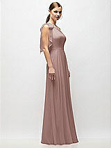 Alt View 5 Thumbnail - Sienna Draped One-Shoulder Maxi Dress with Scarf Bow