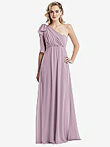 Alt View 3 Thumbnail - Suede Rose Empire Waist Shirred Skirt Convertible Sash Tie Maxi Dress