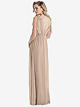 Alt View 2 Thumbnail - Topaz Empire Waist Shirred Skirt Convertible Sash Tie Maxi Dress