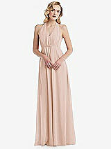 Alt View 5 Thumbnail - Cameo Empire Waist Shirred Skirt Convertible Sash Tie Maxi Dress