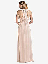 Rear View Thumbnail - Cameo Empire Waist Shirred Skirt Convertible Sash Tie Maxi Dress