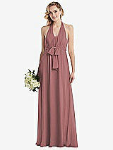 Alt View 1 Thumbnail - Rosewood Empire Waist Shirred Skirt Convertible Sash Tie Maxi Dress