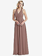 Alt View 5 Thumbnail - Sienna Empire Waist Shirred Skirt Convertible Sash Tie Maxi Dress