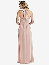 Rear View Thumbnail - Toasted Sugar Empire Waist Shirred Skirt Convertible Sash Tie Maxi Dress