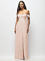 Alt View 4 Thumbnail - Cameo Off-the-Shoulder Basque Neck Maxi Dress with Flounce Sleeves