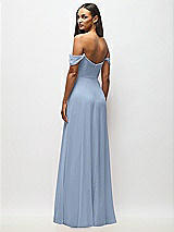 Alt View 6 Thumbnail - Cloudy Off-the-Shoulder Basque Neck Maxi Dress with Flounce Sleeves